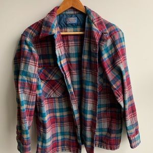 Pendleton Plaid Wool Shirt Jacket